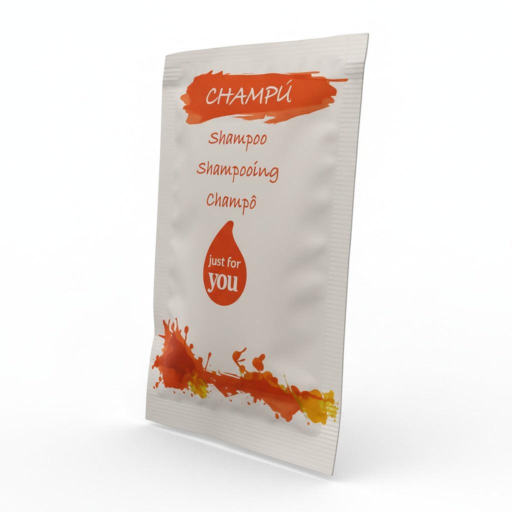Saquetas de champô de 10 ml